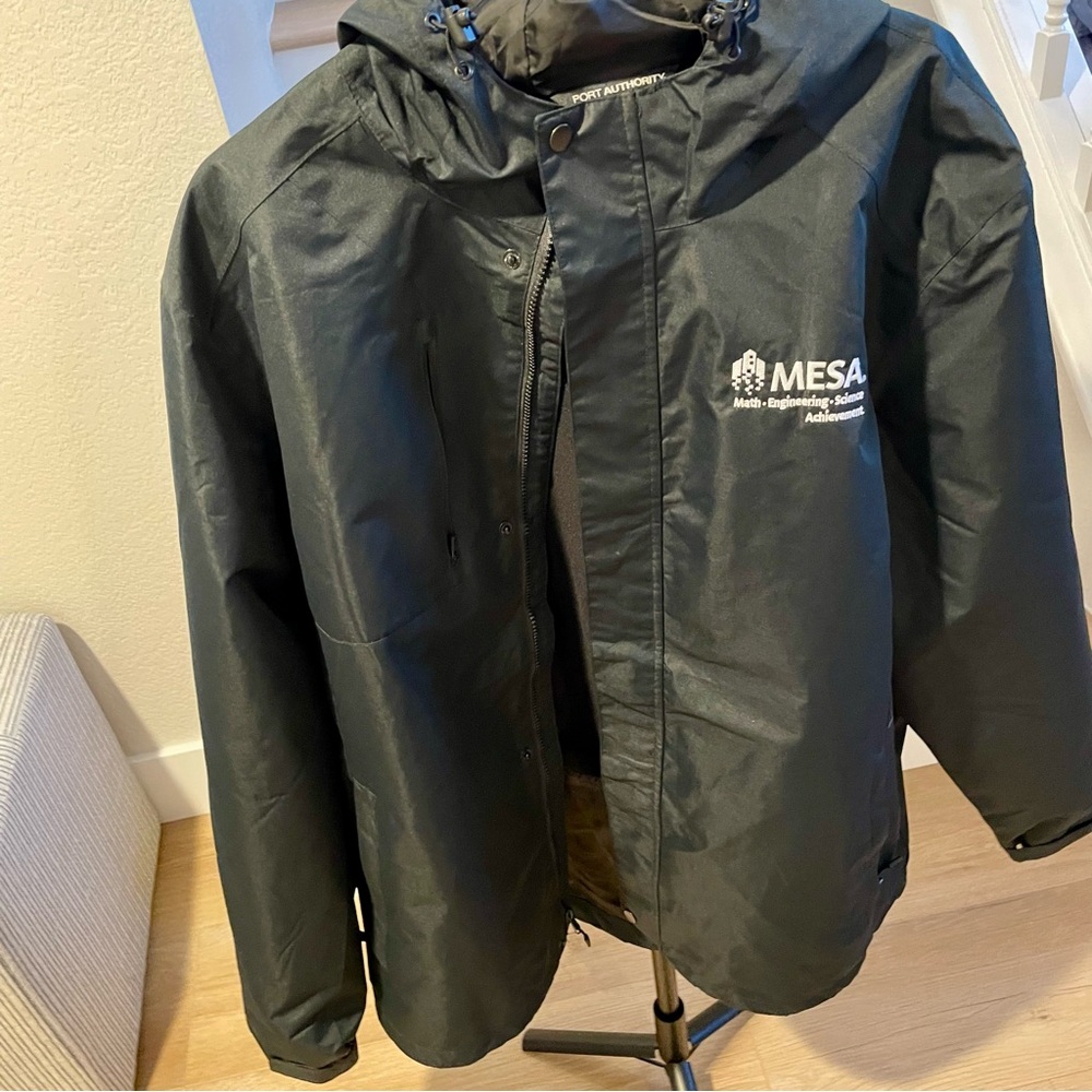 Excellent Port Authority MESA STEM Program Hooded Lined Jacket Raincoat Size XXL